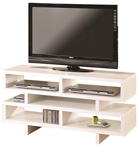 Coaster Home Furnishings TV Console with 5 Open Storage Compartments White