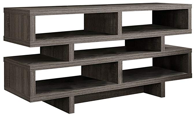 Monarch Specialties I 2462, TV Console, Dark Taupe Reclaimed-Look, 48