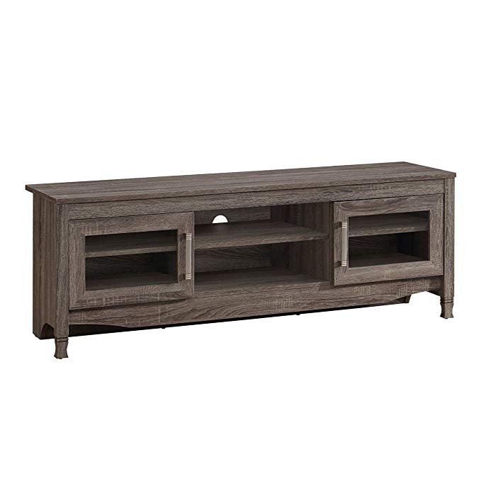 TECHNI MOBILI Grey Driftwood TV Stand