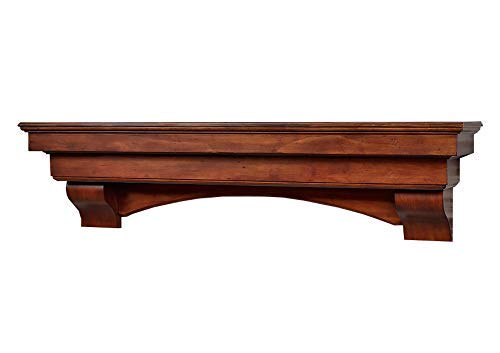 Salem 72 Inch Fireplace Mantel - Aged Cherry