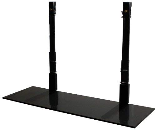 Simple Shelving Solutions BLG-00036 36-Inch Floating Shelf for Stationary and Tilt TV Wall Mount for 32-60 Inch TVs - Black Glass