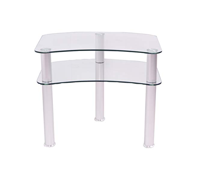 RTA Home and Office TV-001 Glass and Aluminum Plasma/LCD Tv Stand for A 24