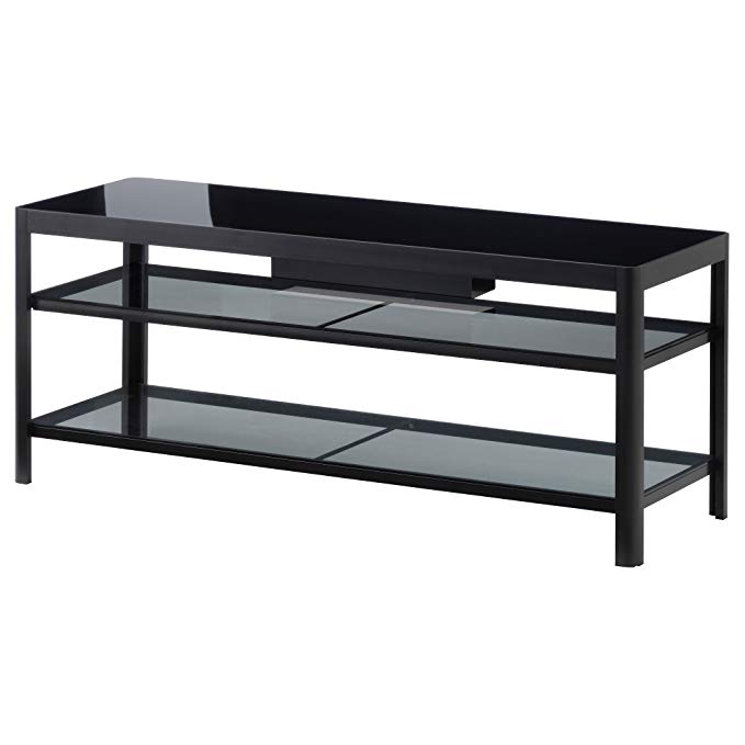 GETTORP TV unit, black, black TV Stand Entertainment Media Center Theater Cabinet Storage