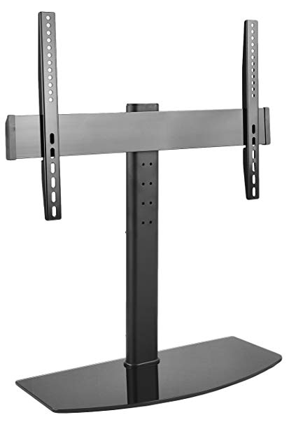 VIVO Universal LCD LED Flat Screen TV Table Top Desk Stand with Glass Base | fits 32