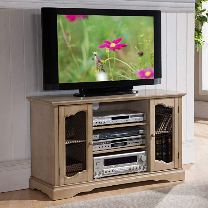 K&B Furniture 42 in. TV Stand with Adjustable Shelf