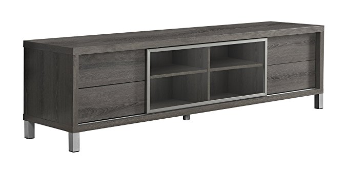 Monarch Specialties I 2536, TV Console, Euro Style, Dark Taupe, 70