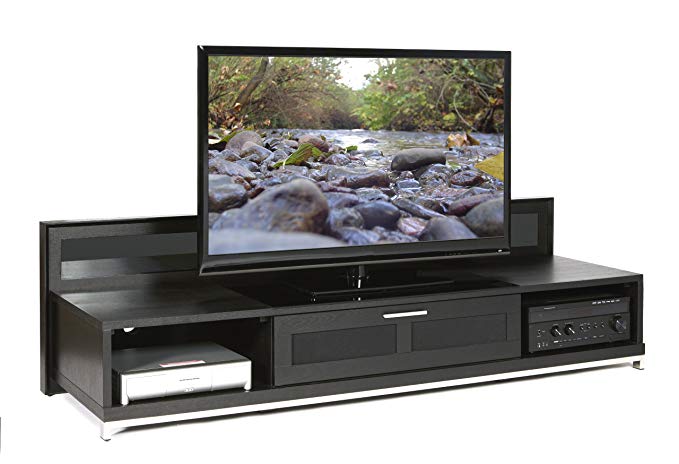 Plateau VALENCIA 79 B Wood TV Stand, 79-Inch, Black Oak Finish