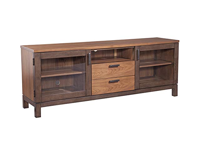 Furniture At Home 236 Esrate Collection Console, Dark Chocolate/Walnut