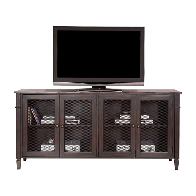 72 in. TV Stand in Two Tone Aged Clove Finish