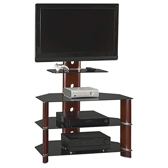 BUSH FURNITURE Segments Collection 37-Inch Bedroom TV Stand with Mount