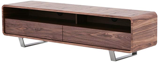 J and M Furniture 18549 Greenwich TV Base in Walnut