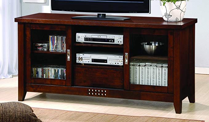 Coaster Home Furnishings 2-Door TV Console Warm Brown