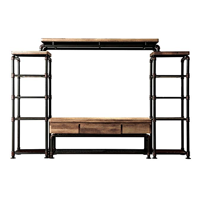 HOMES: Inside + Out IDF-5913-4PC Michigan TV Stand Set