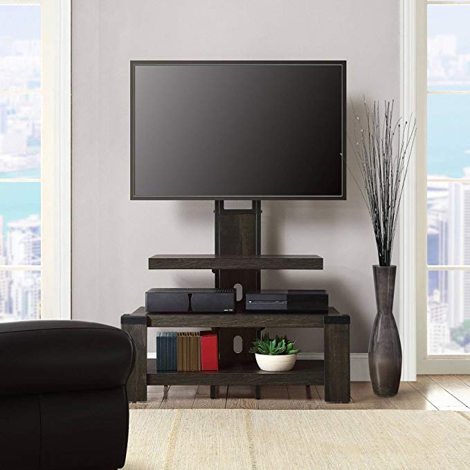 Whalen 3 Shelf TV Stand with Mount for TV's up to 46