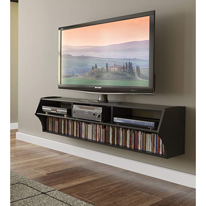 Metro Shop Broadway Black Altus Plus 58-inch Floating TV Stand