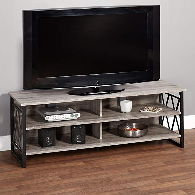 Metro Shop Seneca XX 60-inch Black/ Grey Rustic TV Stand-*