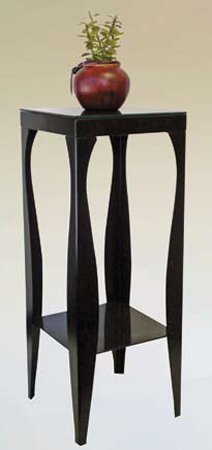 Phone / Plant Stand in Black Finish ADS6082-bk