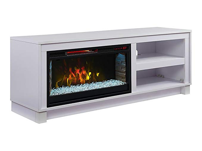 Comfort Smart Cameron Electric Fireplace TV Stand, White - CS-28MM1030-WHT