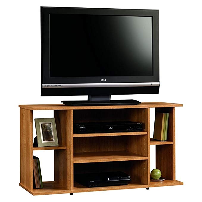 Tv Stand For Flat Screens Wood Premium Low Entertainment Center Oak For Up To 42 Inch