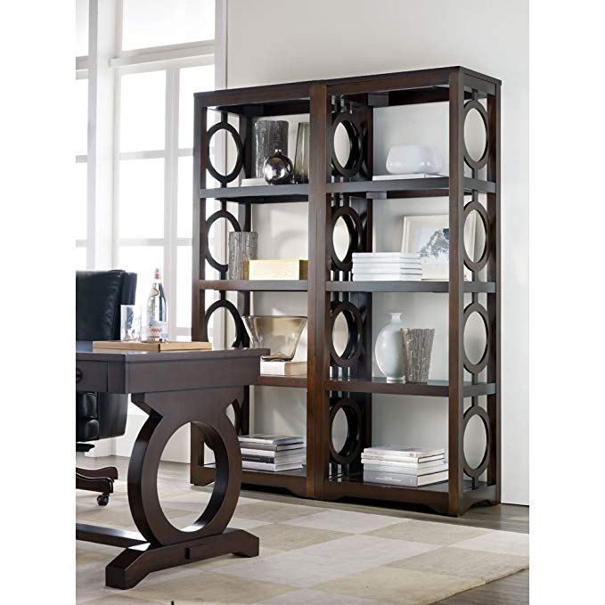 Hooker Furniture Kinsey Etagere Pier in Walnut