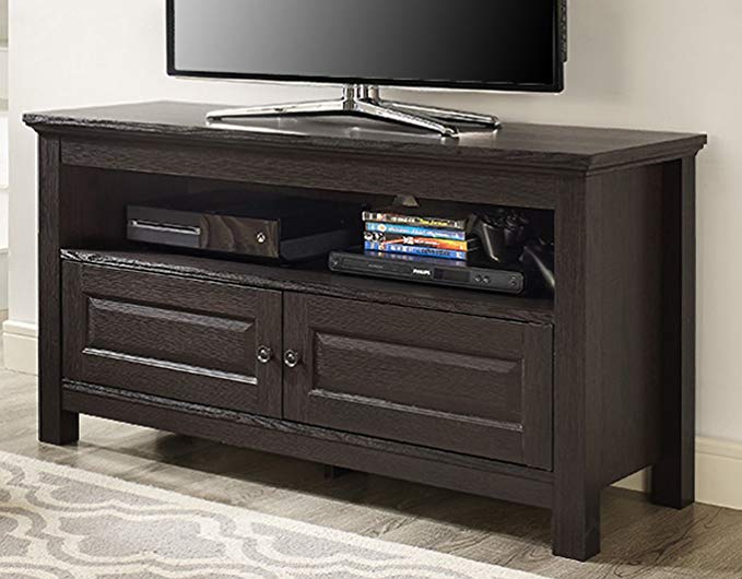 Walker Edison 44 inches Cortez TV Stand Console, Espresso