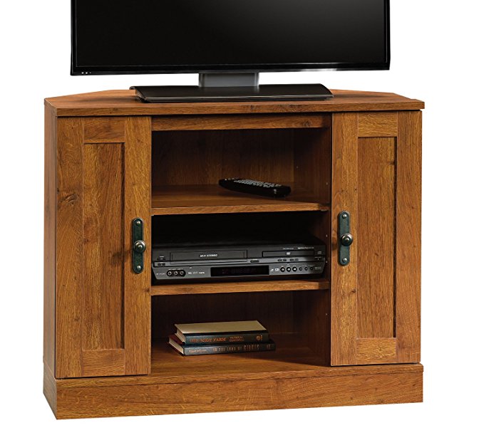 Sauder 404962 Harvest Mill Corner Entertainment Stand, L: 35.512