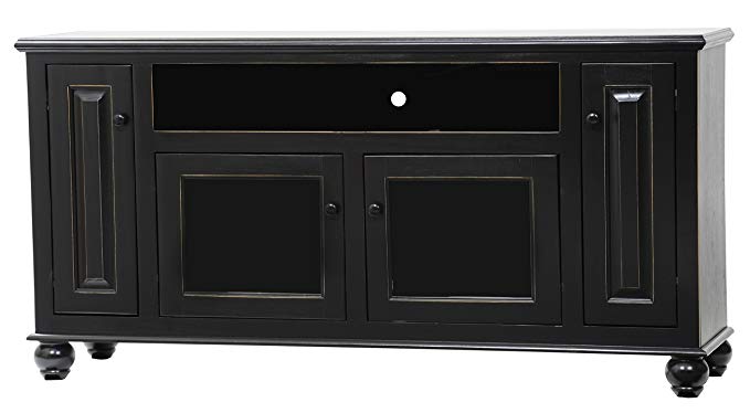 American Heartland Poplar Deluxe Entertainment Console in Chocolate Mousse