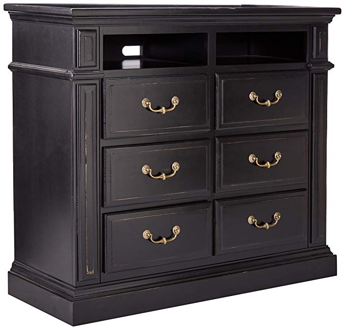 Progressive Furniture Torreon Media Chest, Antique Black