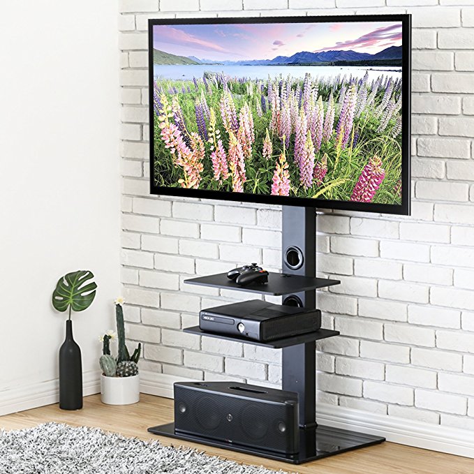 FITUEYES Swivel TV Stand with Mount for 32-65 Inch,TT307001MB