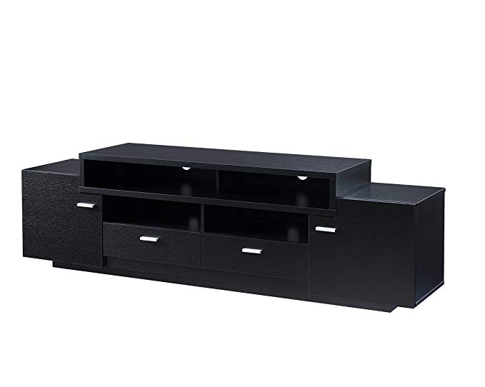 HOMES: Inside + Out IDI-141010 ioHomes Joslin Multi-Shelves TV Stand, Black