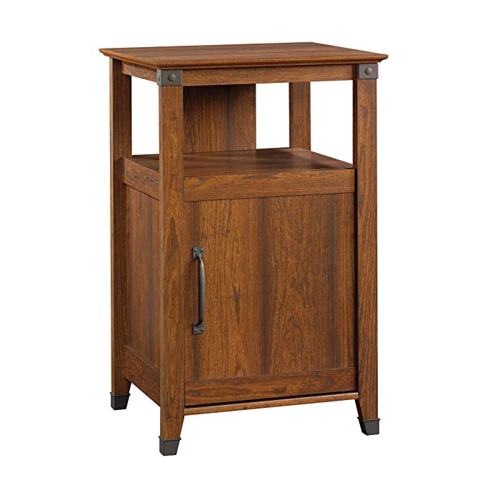 Sauder Carson Forge Technology Pier Free Standing Cabinet, Washington Cherry Finish