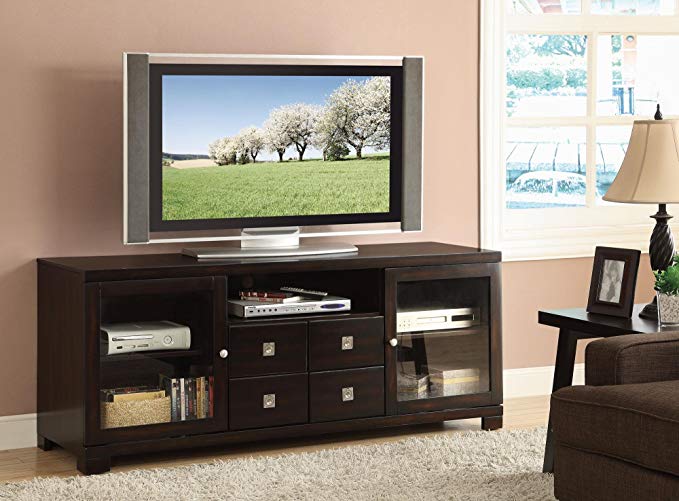 Coaster Home Furnishings Casual TV Console, Mahogany